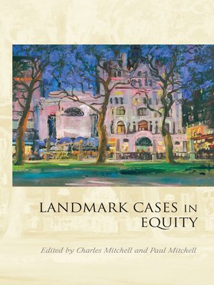 cover image of Landmark Cases in Equity